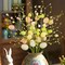 Easter Decorations for Home, 5 Pcs Easter Picks Decor, 22 Inch Pastel Eggs Branches Stems Spring Decor, Artificial Speckled Egg Floral Picks for Table Centerpiece DIY Vase Filler